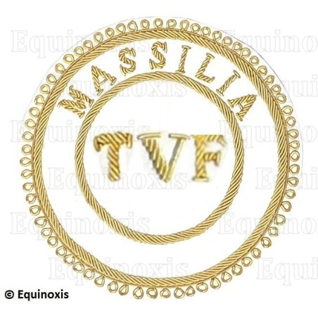Badge / Macaron GLNF – Grande tenue provinciale – TVF – Massilia – Brodé main